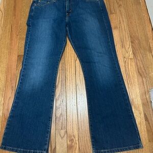 Levi's Women's Boot Cut Jeans - Dark Blue #512 Size 12 Short